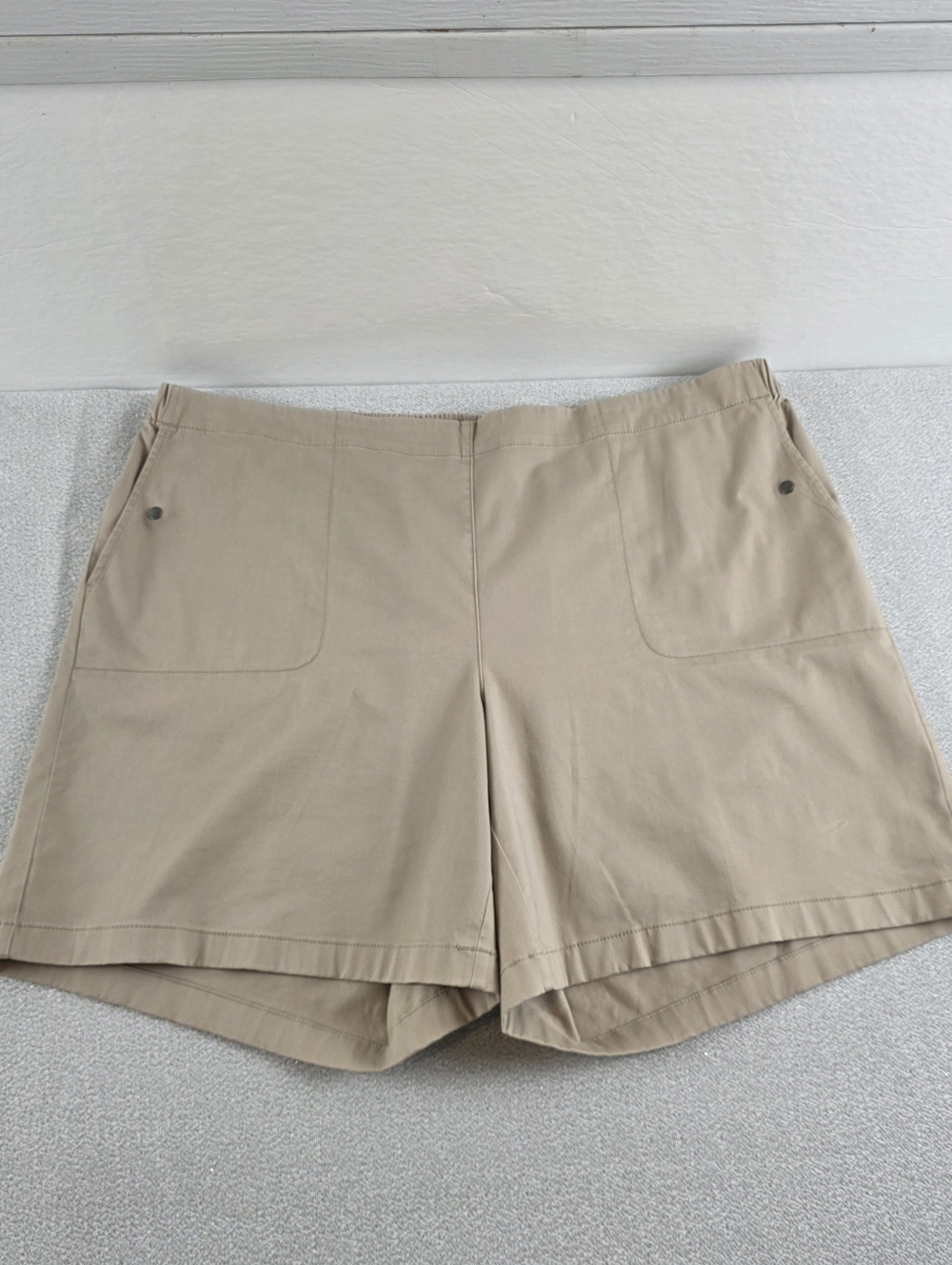 J.Jill Khaki Shorts Tan Button Pocket Women's 3X